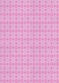 Machine Washable Transitional Blossom Pink Rug, wshpat3767pur