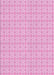 Machine Washable Transitional Blossom Pink Rug, wshpat3767pur