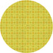 Square Machine Washable Transitional Yellow Rug in a Living Room, wshpat3767yw