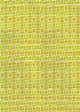 Patterned Neon Yellow Novelty Rug, pat3767