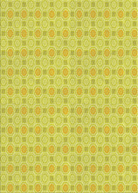 Machine Washable Transitional Neon Yellow Rug, wshpat3767