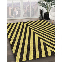 Patterned Midnight Gray Rug, pat3768brn