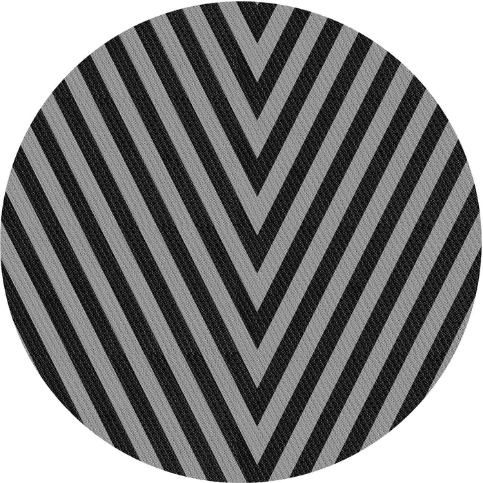 Square Patterned Midnight Gray Rug, pat3768gry