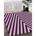 Machine Washable Transitional Pastel Purple Pink Rug in a Family Room, wshpat3768pur