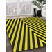 Patterned Golden Yellow Rug in Family Room, pat3768yw