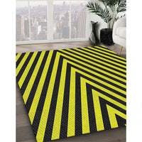 Patterned Mid Gray Novelty Rug, pat3768