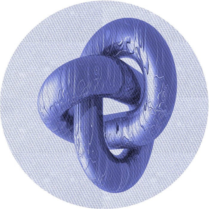 Square Patterned Blue Rug, pat3769blu