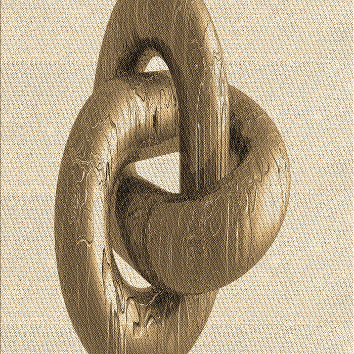 Machine Washable Transitional Vanilla Gold Rug, wshpat3769brn