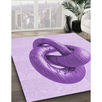 Patterned Purple Rug, pat3769pur