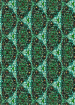 Patterned Dark Forest Green Novelty Rug, pat376
