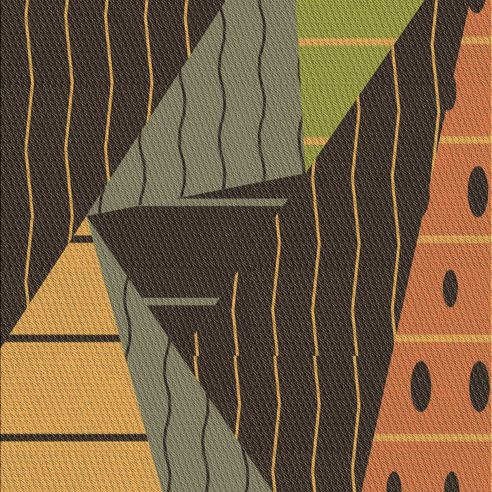 Patterned Cinnamon Brown Rug, pat377brn