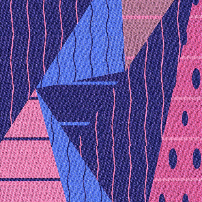 Patterned Bright Purple Rug, pat377pur