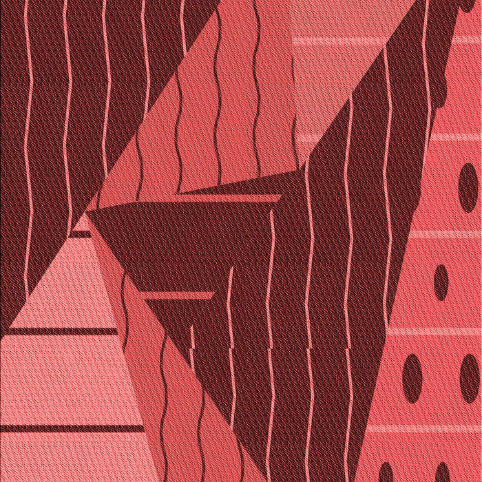 Patterned Red Rug, pat377rd