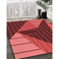 Patterned Red Rug, pat377rd