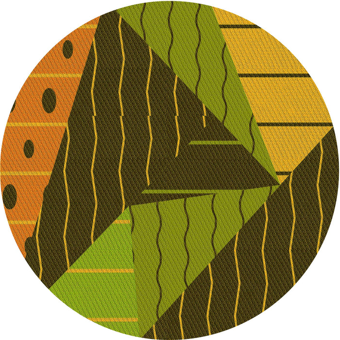 Square Patterned Brown Rug, pat377yw