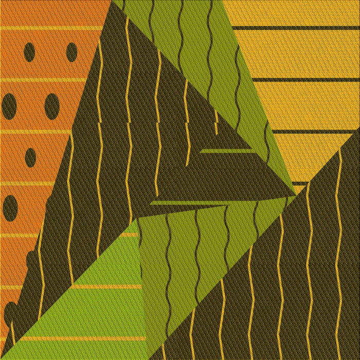 Round Patterned Brown Rug, pat377yw