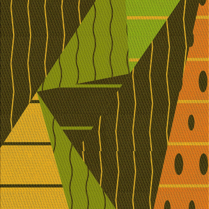 Patterned Brown Rug, pat377yw