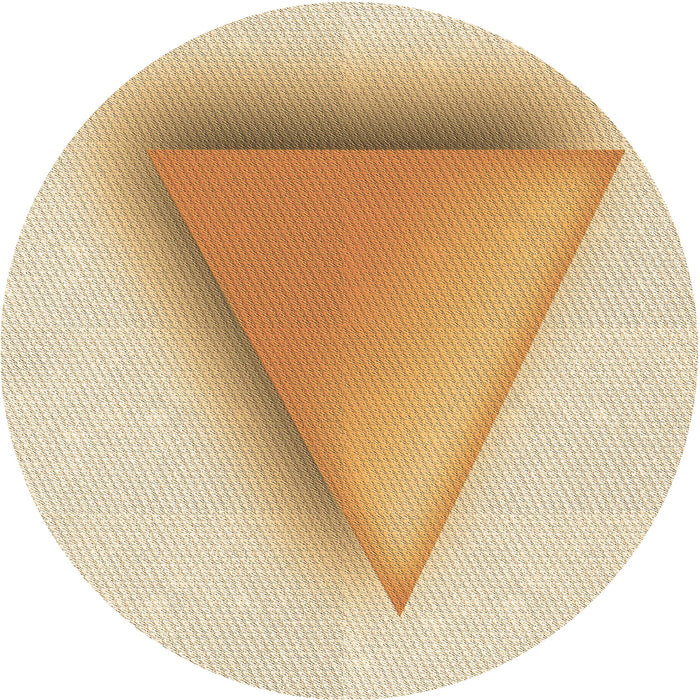 Square Patterned Golden Blonde Gold Rug, pat3771brn