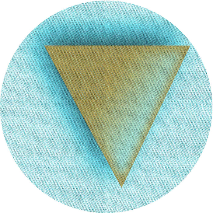 Square Patterned Blue Rug, pat3771lblu