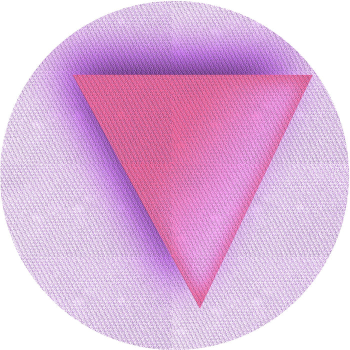 Square Patterned Blossom Pink Rug, pat3771pur