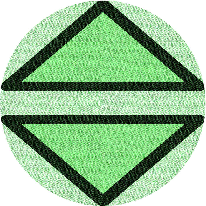 Square Patterned Jade Green Rug, pat3772grn