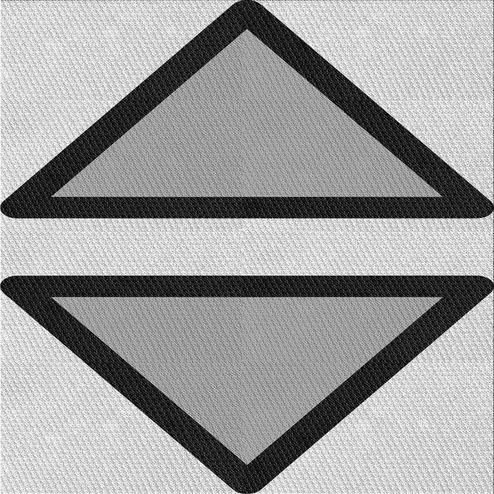 Round Patterned Ash Gray Rug, pat3772gry