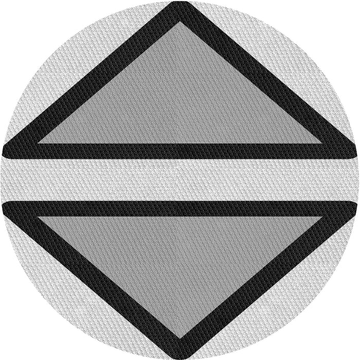 Square Patterned Ash Gray Rug, pat3772gry