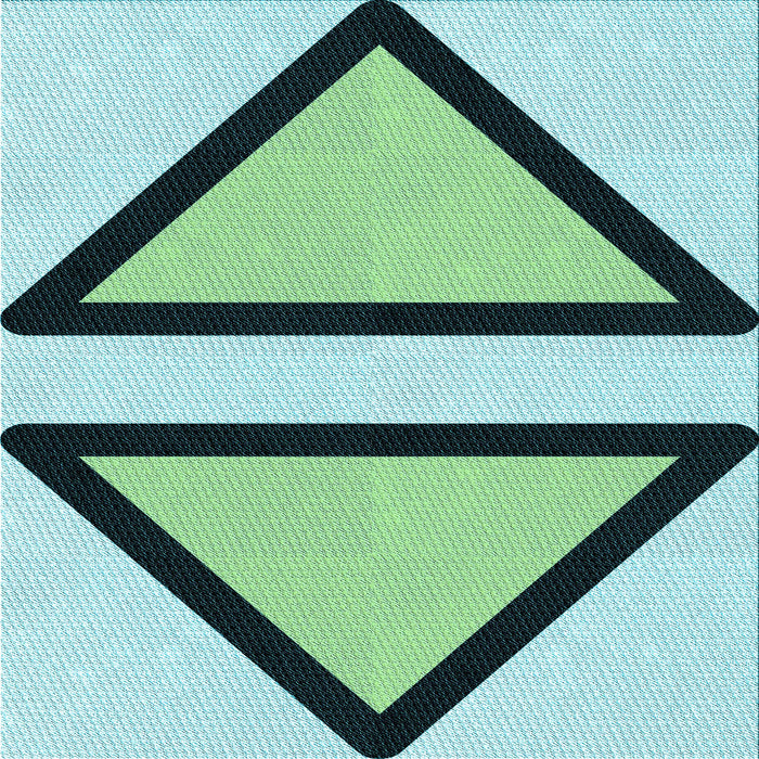 Round Patterned Aquamarine Stone Green Rug, pat3772lblu