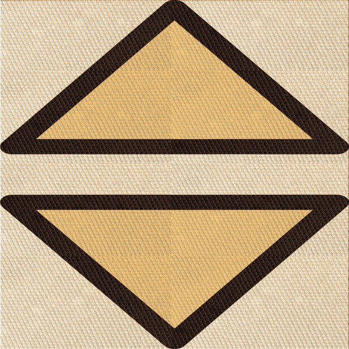 Round Patterned Light Brown Rug, pat3772org