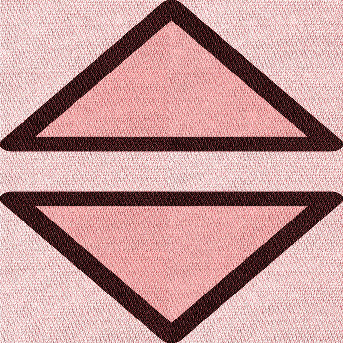 Round Machine Washable Transitional Pink Rug, wshpat3772rd