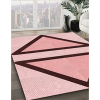 Patterned Pink Rug, pat3772rd