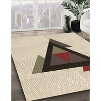 Patterned Wheat Beige Rug, pat3773brn