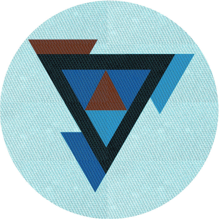 Square Patterned Glacial Blue Ice Blue Rug, pat3773lblu