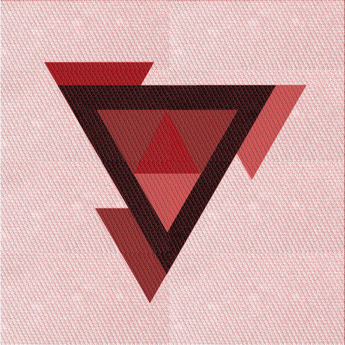 Round Patterned Red Rug, pat3773rd