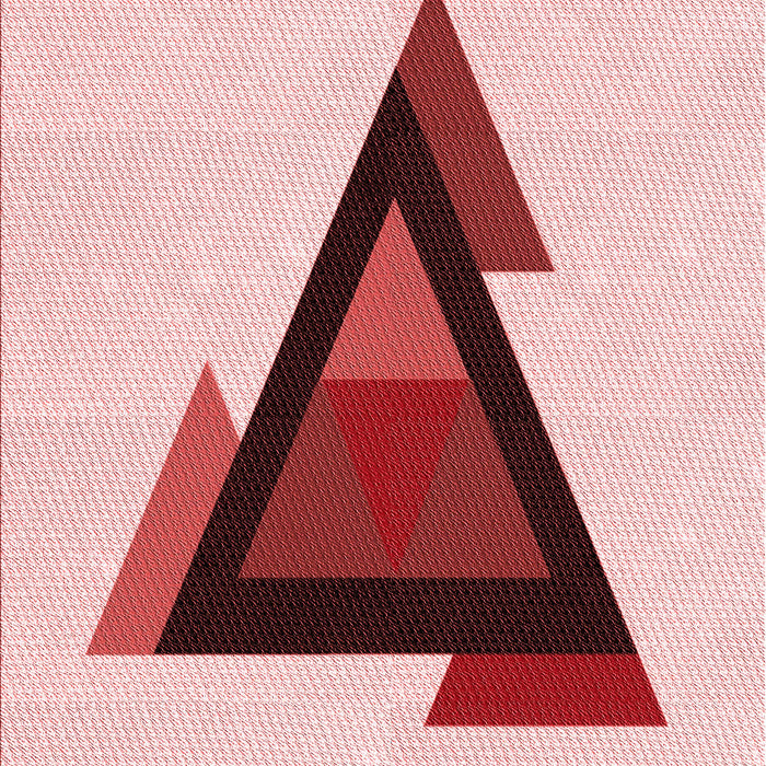 Patterned Red Rug, pat3773rd