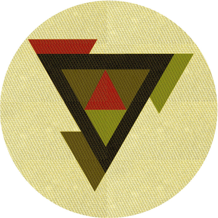 Square Patterned Sun Yellow Rug, pat3773yw