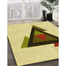 Machine Washable Transitional Sun Yellow Rug in a Family Room, wshpat3773yw