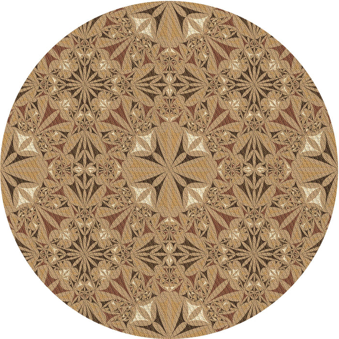 Square Patterned Sienna Brown Rug, pat3774brn