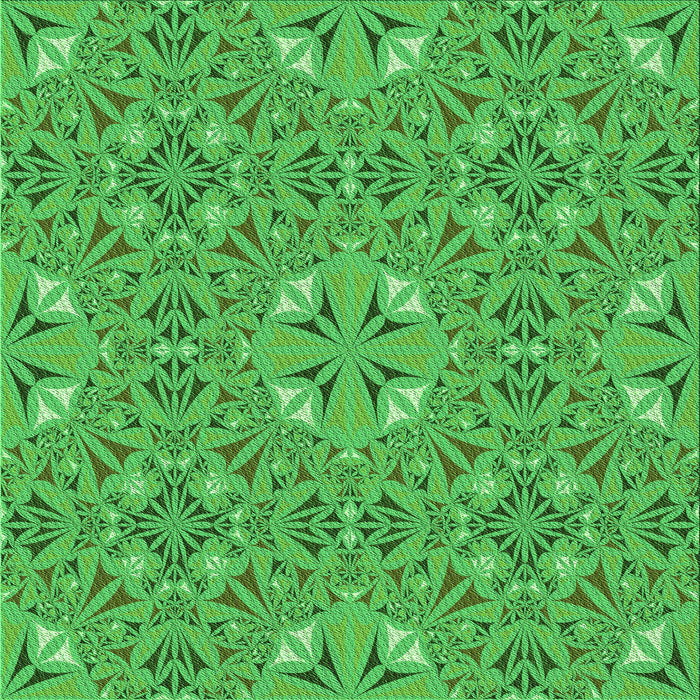 Round Machine Washable Transitional Neon Green Rug, wshpat3774grn