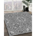 Machine Washable Transitional Ash Gray Rug in a Family Room, wshpat3774gry