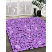 Patterned Purple Rug, pat3774pur