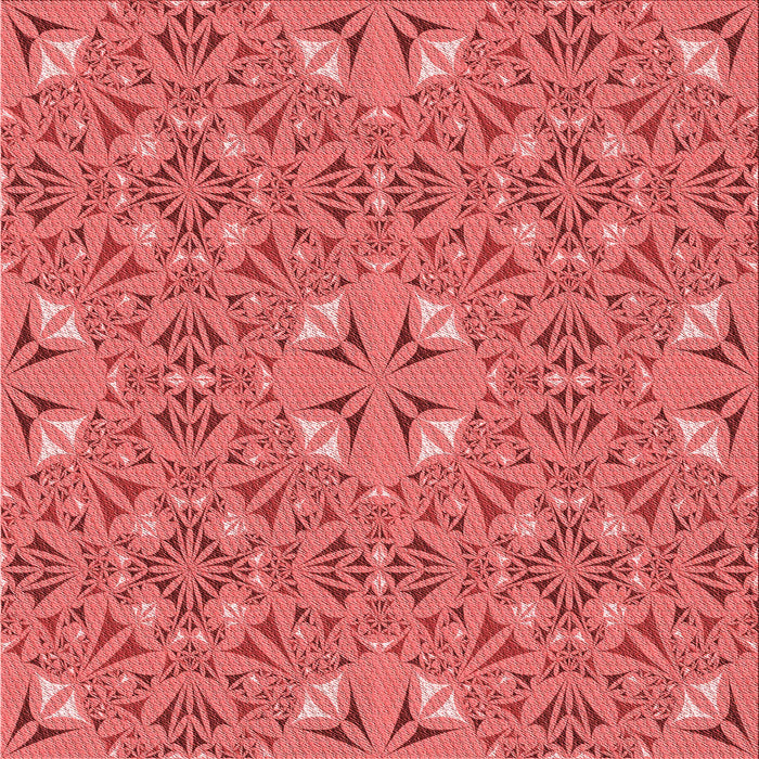 Round Patterned Red Rug, pat3774rd