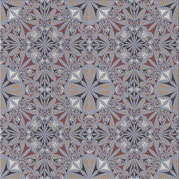 Square Patterned Gray Novelty Rug, pat3774