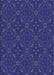 Patterned Denim Dark Blue Rug, pat3775blu