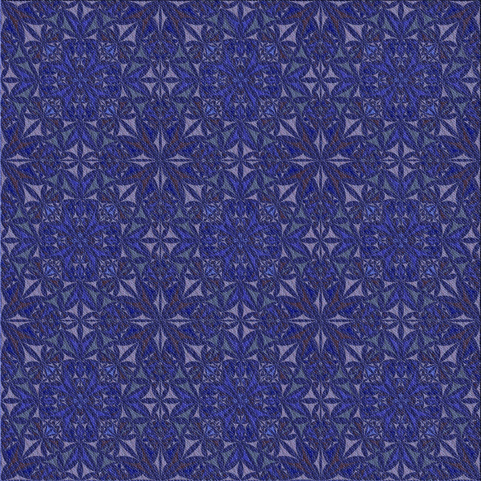 Round Patterned Denim Dark Blue Rug, pat3775blu