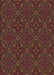 Patterned Saddle Brown Rug, pat3775brn