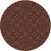Square Machine Washable Transitional Saddle Brown Rug in a Living Room, wshpat3775brn