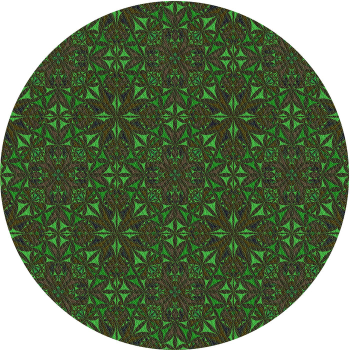 Square Patterned Midnight Gray Rug, pat3775grn