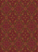 Patterned Cranberry Red Rug, pat3775org