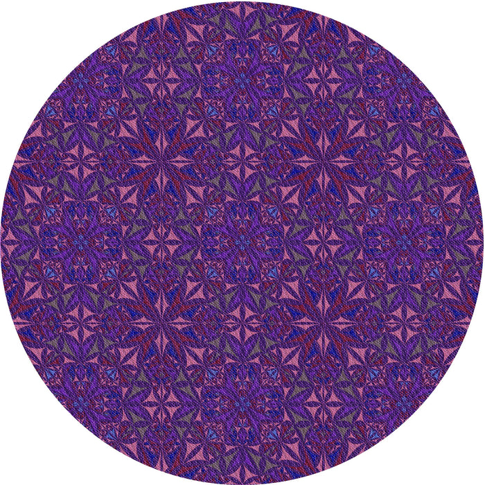 Square Machine Washable Transitional Dark Orchid Purple Rug in a Living Room, wshpat3775pur